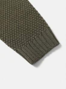 Manfinity Homme Men's Winter Geometric Pattern Casual Turtleneck Long Sleeve Sweater - Multicolor - View 3