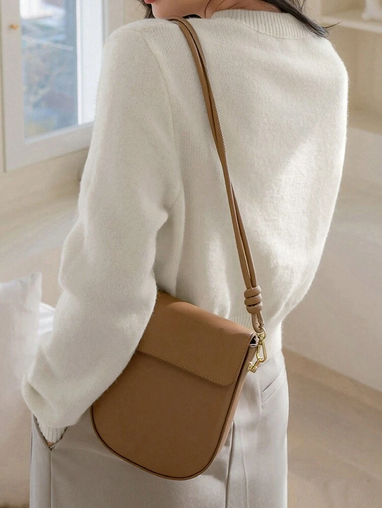 Casual Solid Color Round Neck Front Button Cardigan, Autumn/Winter Old Money,Fall Women Clothes Business Casual Woman Work Clothes