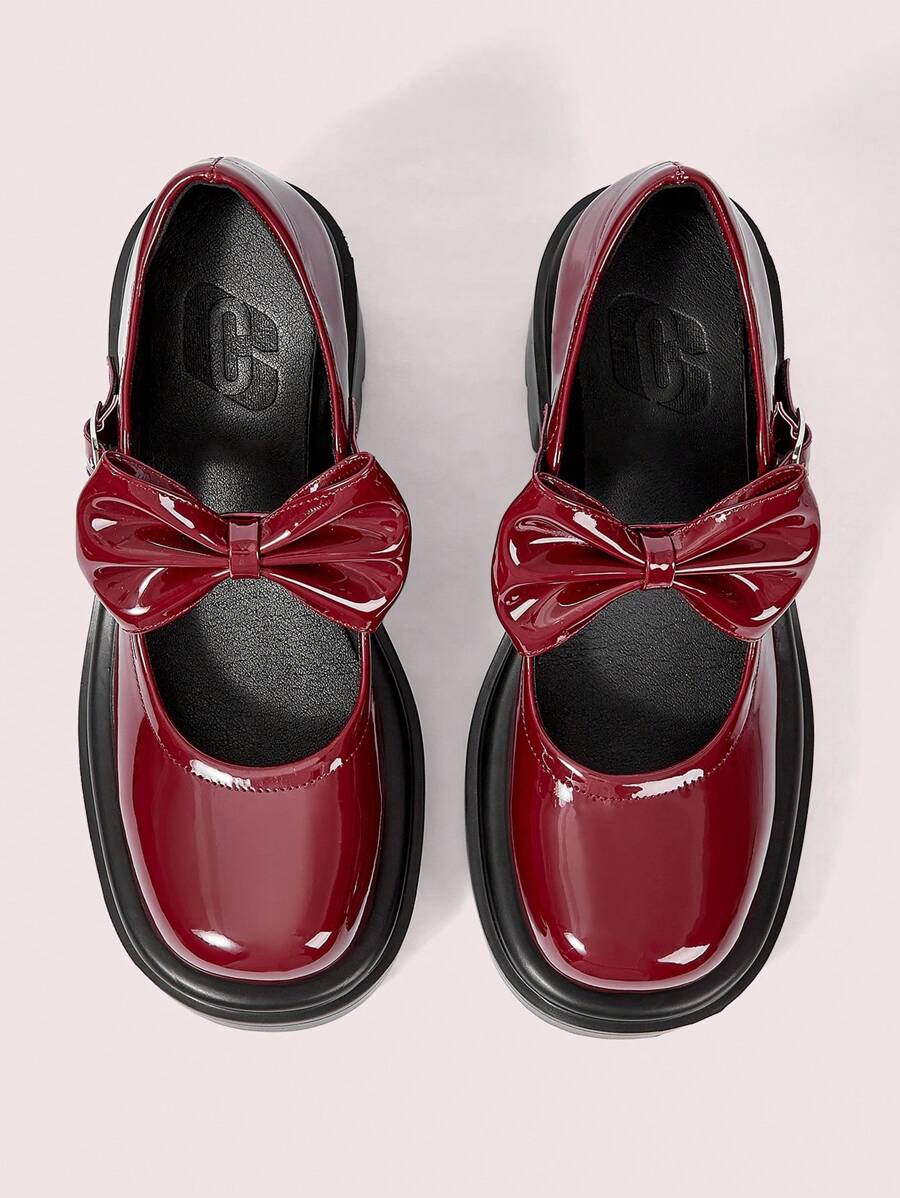 CUCCOO DOLLMOD Women's Fashion Glossy Thick Sole Loafers For Daily Wear For And Vibe And Spring Shoes Spring Break Easter