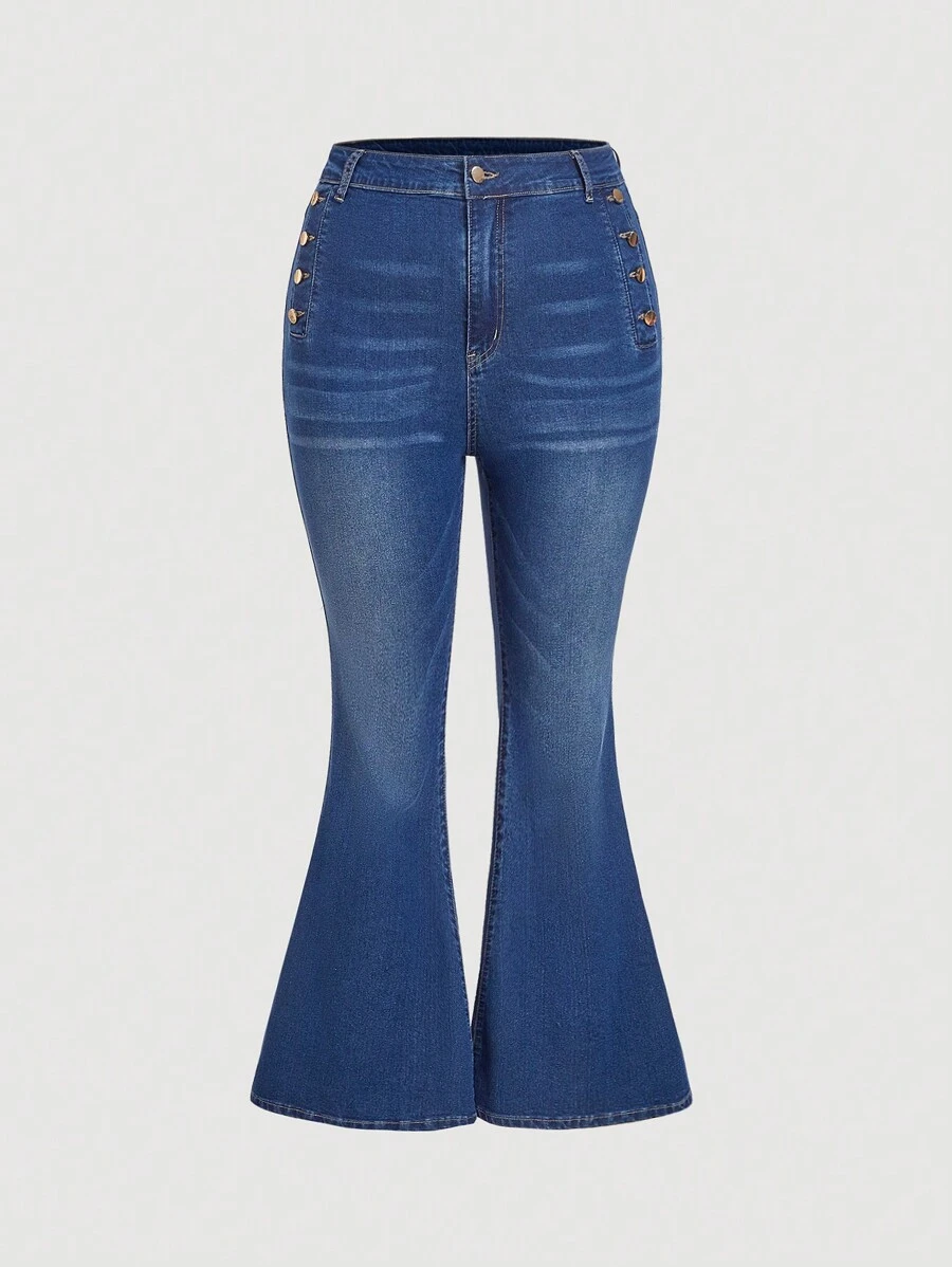 Jean Old Navy Fille Taille 14 Slim - Denim Bleu Marine - Jambe évasée - Occasion TB