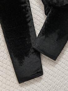 Set da 2 pezzi per ragazze pre-adolescenti, composto da felpa con cappuccio e pantaloni in colore unito, stile casual