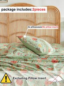 2 vỏ gối polyester in họa tiết cây nho xanh, phong cách mộc mạc tối giản, phù hợp với mọi mùa - Nhiều màu - Xem 4