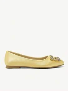 CUCCOO CHICEST Elegante damesschoenen met strass-decoratie en platte hak