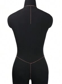 玫瑰金金属链条装饰身体链