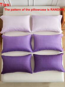 2 vỏ gối in họa tiết Ombre màu tím, vỏ gối polyester tối giản và hiện đại cho mọi mùa - Nhiều màu - Xem 5