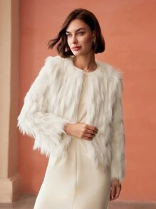 MOTF PREMIUM FLUFFY SOLID COAT - White - View 6