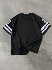 Manfinity Sport Corelite Áo thun thể thao dáng rộng tay ngắn cổ chữ V in số phong cách bạn trai dành cho nam - Nhiều màu - Xem 2