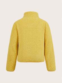 Forever 21 Plus Size Solid Color Front Zipper Long Sleeve Casual Jacket