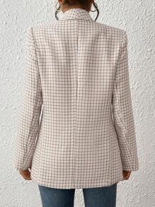 Chiquease Women's Tweed Lapel Vintage Casual Blazer Jacket, Commuting And Versatile