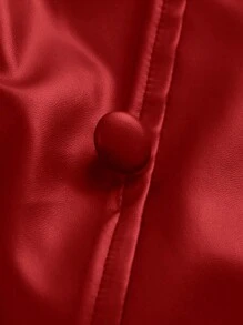 Plus Size Solid Color Wrap Around Split Hem Skirt, Autumn/Winter Fashion