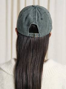 AiiRZ 酸洗图案印花棒球帽 - 綠色 - 查看 4