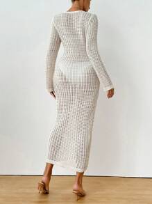 Women's 3D Floral Elegant Chiffon Coverup Dress For Summer Vacation