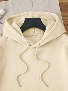 INAWLY Sudadera con capucha con cordón, estampado de letras y dibujos animados, para mujer talla grande, adecuada para otoño e invierno, graduación, regreso a la escuela, profesor - Caqui - Ver 3