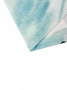 SHEIN Clasi 加大码女式拼色雪人印花长裙，适合圣诞派对长款女装 - 彩色 - 查看 8