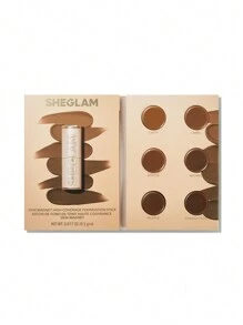 SHEGLAM Skin Magnet High Coverage Foundation Stick-Tan Long-Lasting Poreless Flawless Easy To Use Full Coverage Foundation Stick Sample Non-Fading Sweat-Proof Weightless Cruelty-Free Smooth Natural Skin-Like Finish Breathable Foundation Sample Gentle Formula Foundation Makeup Graduation Birthday Holiday Summer Fall Autumn Y2K Fancy Fashion Women Brand Makeup Cosmetic Beauty Party Beach Travel Camping Outdoors School Campus Trip Festivals Decor Gift Present Rose Girl Cosplay Best Color Charm Vibe