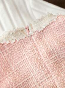 SHEIN Elladie kids 2pcs Baby Girls Layered Mesh Tutu Dress & Long Sleeve Turtleneck Sweater Top Set, Casual, Comfortable And Adorable, For Spring/Autumn/Winter