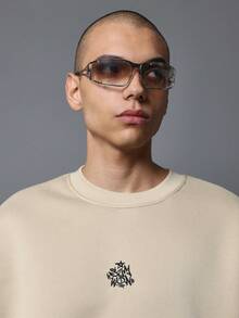 SUMWON Beverly Hills Rodeo Drive Luxury Sweatshirt Premium Streetwear Urban Fashion Statement Designer Casual Pullover Fall Winter Collection Oversized Comfort - Apricot - View 4