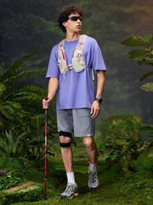 In My Nature 男士休闲简约户外短裤，适合日常穿着 - 灰色 - 查看 6