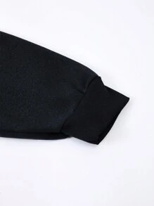 RueChic 100% Cotton Men Skeleton Printed Regular Sweatshirt - Dark Grey - View 3