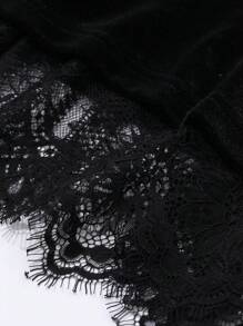 DAZY 蕾丝拼布直筒A字女裙，优雅时尚，秋季服装
