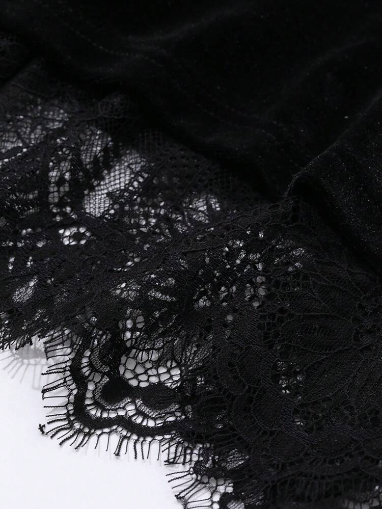 Lace Patchwork Straight A-Line Women Skirt, Elegant And Fashionable,Fall Clothes Winter Women Skirts