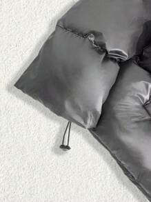 RueChic Men Zip-Up Regular Padded Coat - Grey - View 4