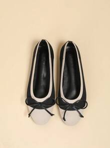 CUCCOO BASICS Women's Round Toe Comfortable Simple Casual Flat Shoes Valentines - Black - View 4