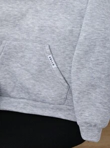 SHEIN Jungen Kapuzen-Sweatshirt mit Thermofütterung für Teenager, basic Lässig für Herbst/Winter
