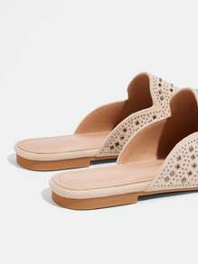 CUCCOO TILAWA Fashion Versatile Casual Minimalist Mule Flat Shoes Spring Shoes Spring Break Easter