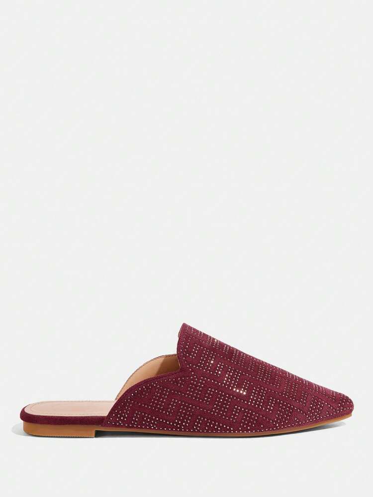 CUCCOO TILAWA Fashion Versatile Casual Simple Mule Flat Shoes Spring Shoes Spring Break Easter