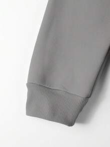 RueChic Sudadera con capucha regular con impresión de letras para hombre