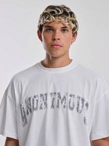 Musero Men Anonymous Graphic Varsity T Shirt