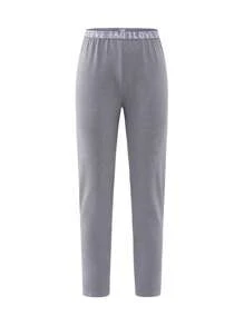 SHEIN 青少年女孩休闲运动立领拉链短款上衣和裤子套装 - 灰色 - 查看 5