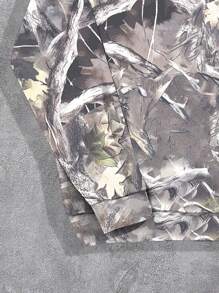 Manfinity Roghcode 男士全身印花圆领休闲长袖套头衫 - 淺灰色 - 查看 3