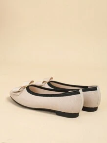 CUCCOO BASICS Zapatos planos de punta redonda de moda para mujeres, otoño