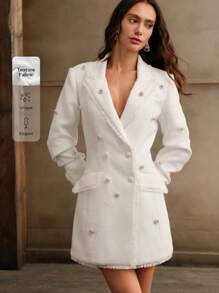 Anewsta 女士秋冬长袖韩版厚西装外套