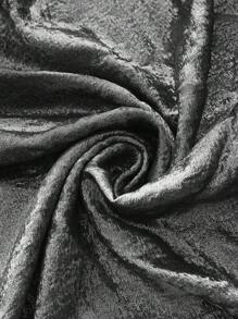 Veste courte en grande taille décontractée avec effet métallique, automne