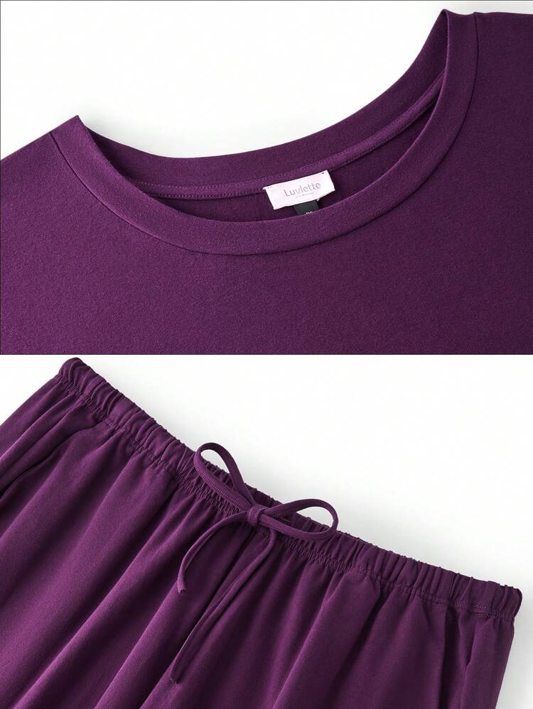 Plus Size Winter Classic Crewneck Basics Pajama