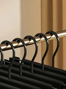 5 opakowań czarnych klamerek i wieszaków z PVC – wytrzymałe klipsy do ubrań do spodni, spódnic, suszenia prania – oszczędzający miejsce stojak do przechowywania ubrań do garderoby, szafy, klasy, rzemiosła – wielofunkcyjny organizer wiszący do domu, biura, podróży