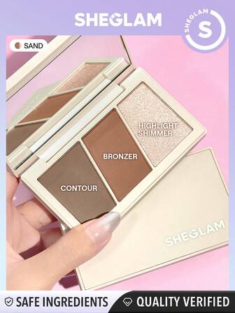 Palette De Maquillage Trio Hero Face-Sand Contour-Poudre Sculptante Multi-Usage à Double Usage Marque Beauté Visage Maquillage CosméTique Pour Femmes Filles Parfait Pour Hiver IdéAl Pour Y2K ÉLéGant Mode Adapté Pour Anniversaire Xmas Cadeau FêTe PrêT Meilleure Couleur
