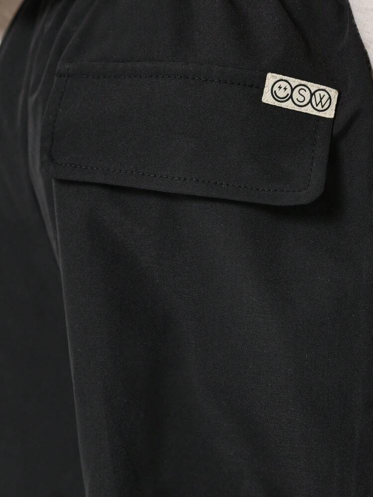 Tween Girls Loose Fit Nylon 90'S Jogger Pant With Piping Detail