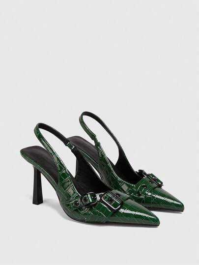 CUCCOO GRLICON Women's Y2K Punk Style High Heel Pumps, Suitable For Motorcycle, Cool Girl, Halloween, Christmas, Party Outfits