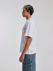 Musero Men Anonymous Graphic Varsity T Shirt