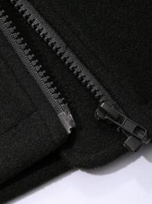 DAZY Women Casual Solid Color Cropped Jacket, New Arrival For Autumn - Black - View 6