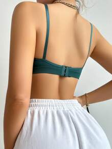 Sujetador Y Bralette Sin Aros (sin Relleno) Para Mujer, Color Liso, Se Vende Por Separado - Verde Lima - Ver 2