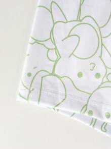Calzoncillos cómodos con estampado de dinosaurios de dibujos animados para niños preadolescentes