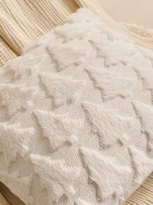 2 件纺织品圣诞装饰枕套 18x18 英寸柔软毛绒蓬松提花抱枕枕套沙发节日节日冬季家居装饰、深绿色、秋季装饰、秋季装饰、房间装饰 - 白色 - 查看 4