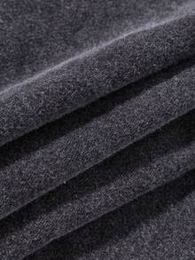 GENTILAND 男士黑色宽松落肩斑点图案印花棉质短袖 T 恤，适合外出，适合丈夫 - 黑色 - 查看 3