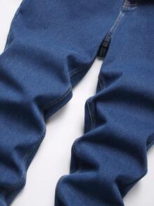 Manfinity Hypemode Pantalones vaqueros de hombre con bolsillos, ajuste ceñido y forro térmico