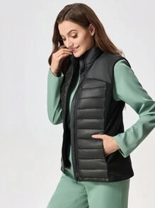 TaskEZ Nursing Scrub Uniform Jacket With Angled Pockets, Stand Collar